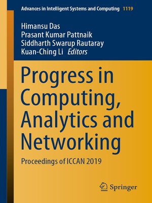 cover image of Progress in Computing, Analytics and Networking